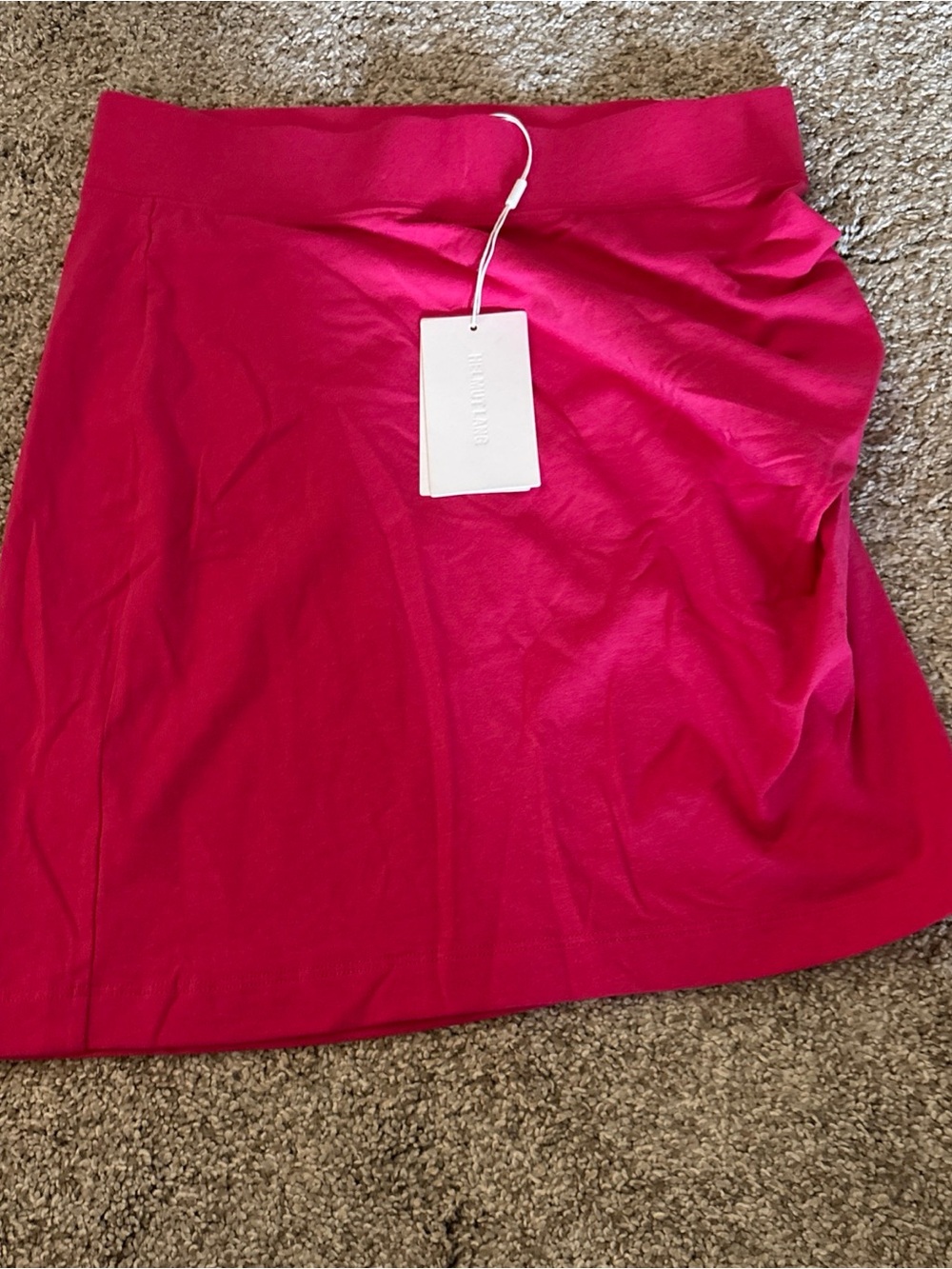 Helmut Lang Vibrant Pink Mini Skirt
